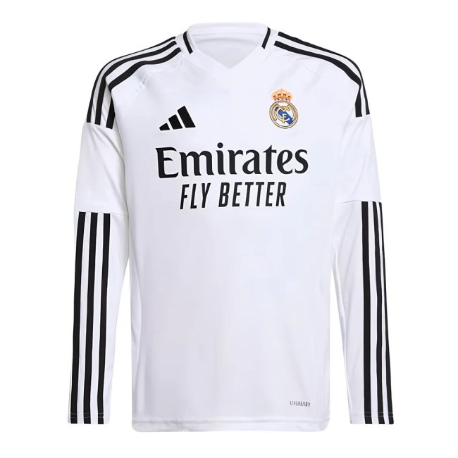 2024-2025 Real Madrid Long Sleeve Home Shirt (Kids) (Nacho 6)-SoccerKits Hub | Buy Soccer Jerseys Online